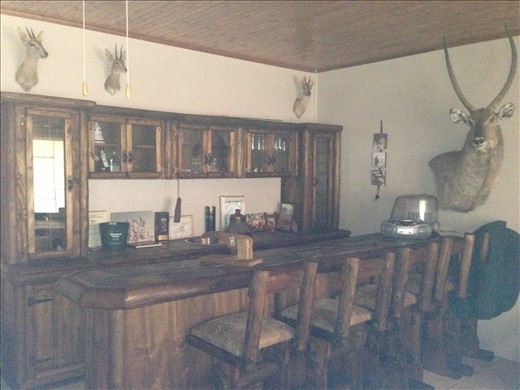 The hunting lodge bar area