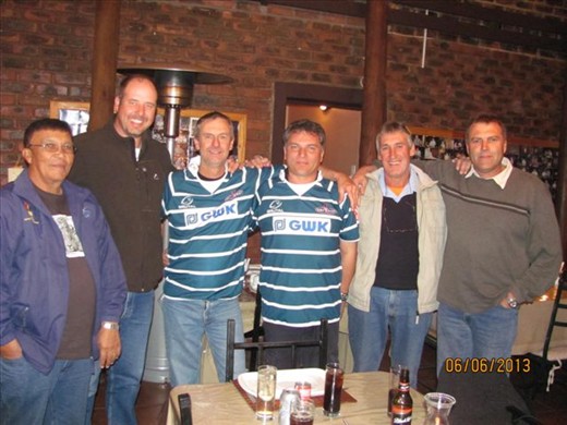 Me and some workmates at the Guesthouse