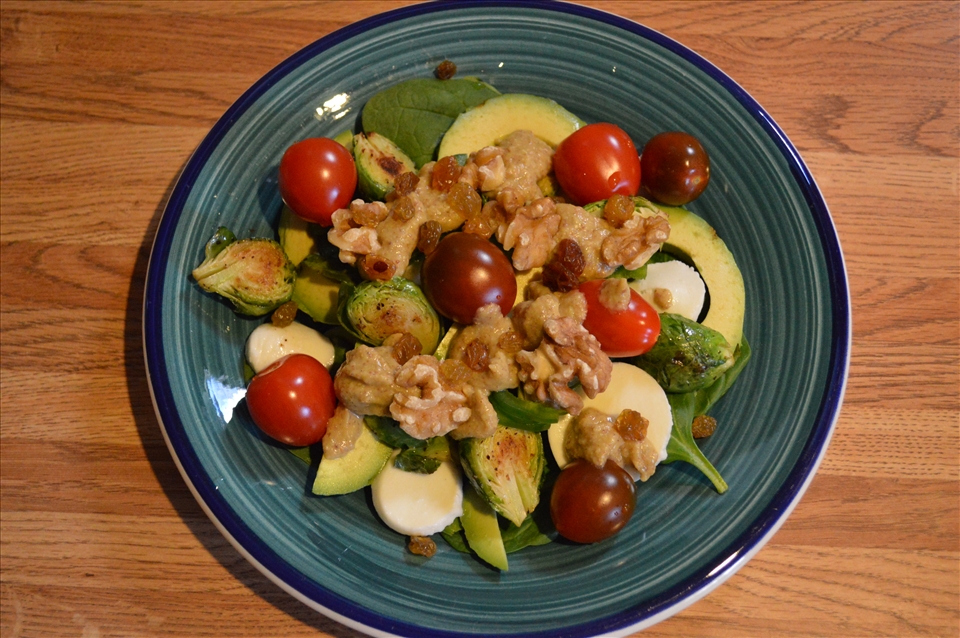 Creole Salad with Pumpkin Jalapeno dressing