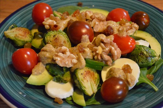 Creole Salad with Pumpkin Jalapeno dressing