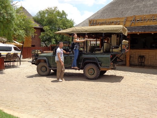 Zebula - Chris & Kristen en route to the elephants