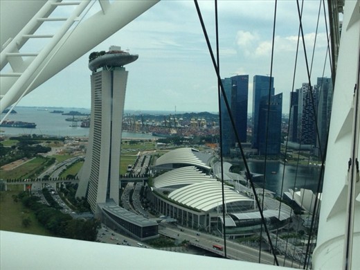 View from the Singapore Flyer