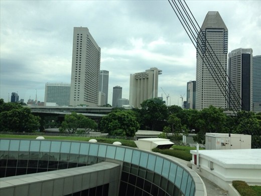 View from the Singapore Flyer
