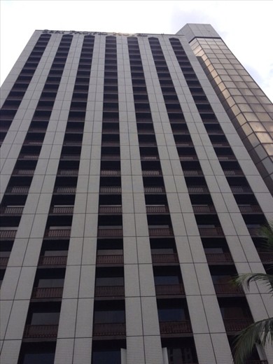 Somewhere up there is my room as seen from poolside