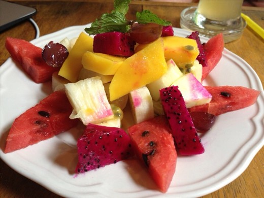 Om Garden fruit salad