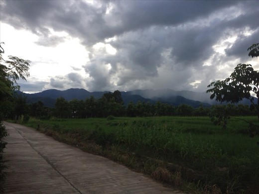 Rain coming in my way!