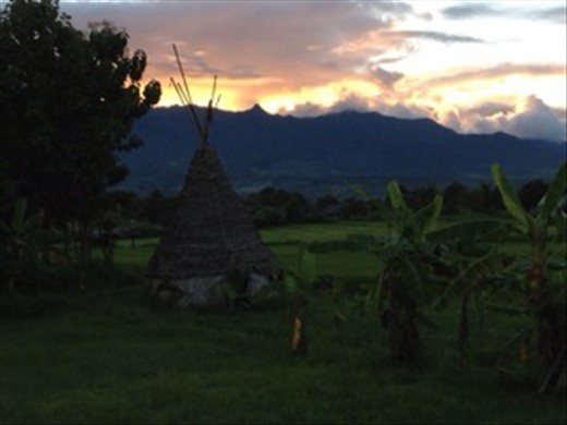 Last Pai sunset, from Nat's kitchen