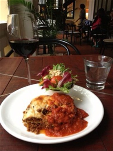 A great lasagne at Ben's-Gurney Paragon