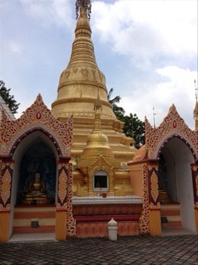 Burmese temple out building