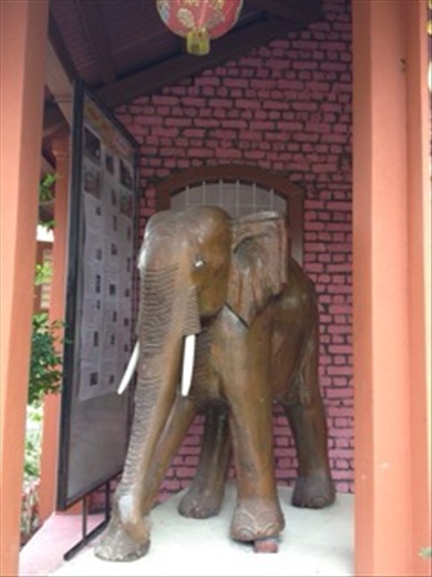 Elephant at Burmese temple
