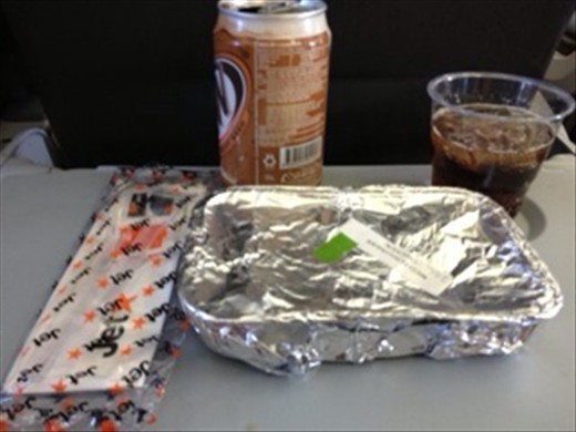 Not even a tray...come on Jetstar!