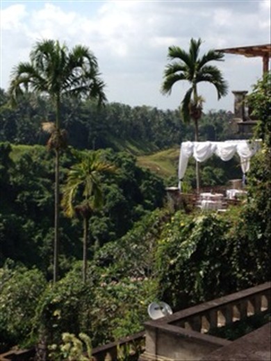 View to river valley