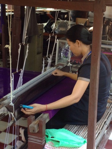 Weaving beautiful shawls