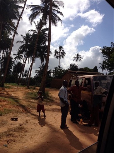 A local matatu (minibus)