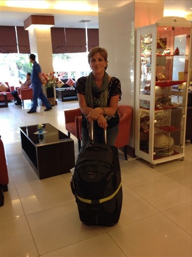 Final flight with my trusty backpack