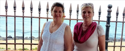 Seafront view from Le Cafe, Pondy