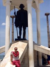 At the great Gandhi's feet: by butterfly-freed, Views[1677]