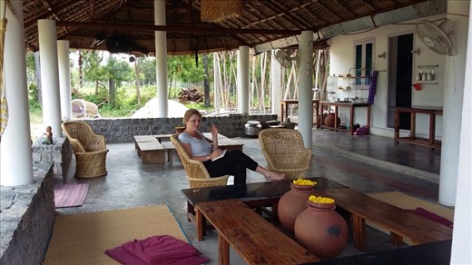 A familiar pose - writing again!