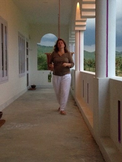 Veronica on the balcony 