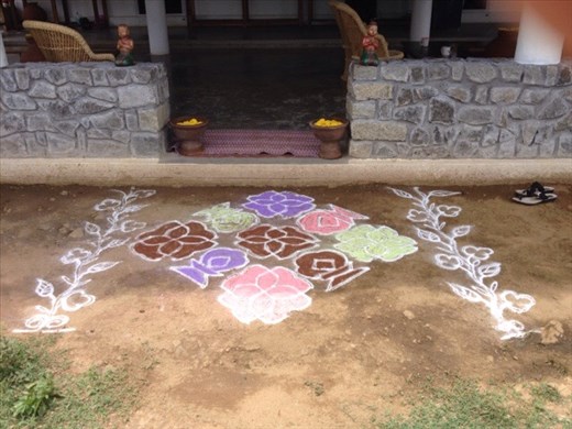Rangoli, finished result