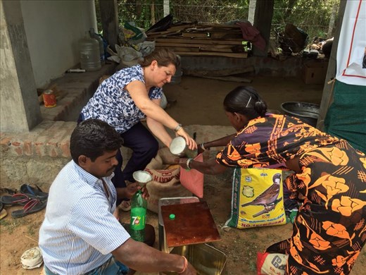 Monthly food distribution