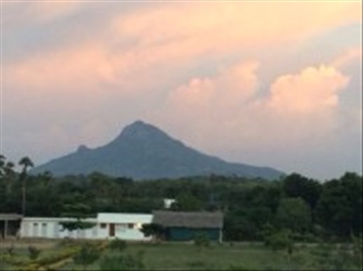 Fiery evening skies around Mt Shiva