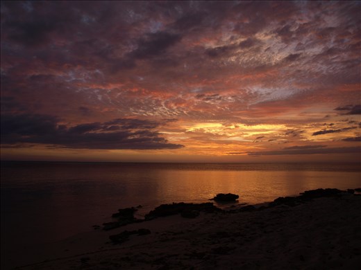 With very little light pollution, stunning sunsets such as this one are common in New Caledonia