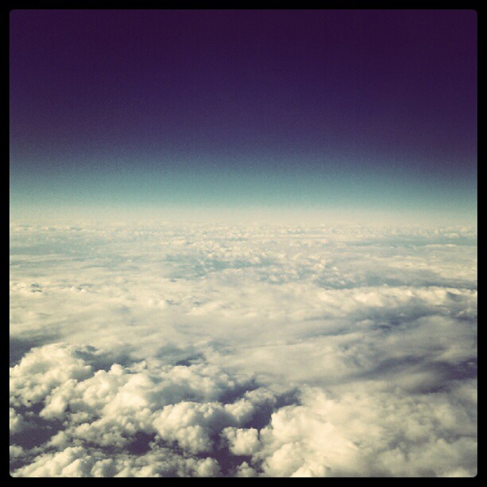 Sky view from the plane