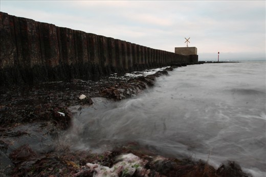 I really loved this shot because as well as the rusting piplines and rusting jetty, the scraggly seaweed really made this place feel 'dead', yet full of emotions. I personally liked the grey water which lacked of any colour and any real feel to it but i thought that the way it looked rough conveyed the emotion of nature being angry at what we have done to it.