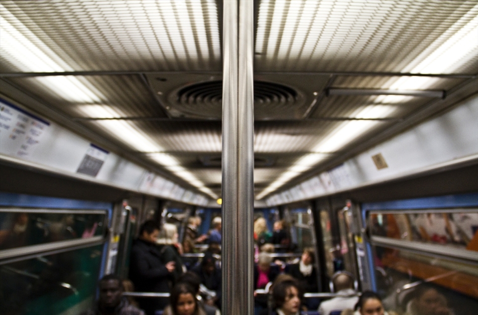 The famous, or should I say infamous, Métro. Once again beauty is present in everyday life, though those too caught up in it seem to suffering from tunnel vision.