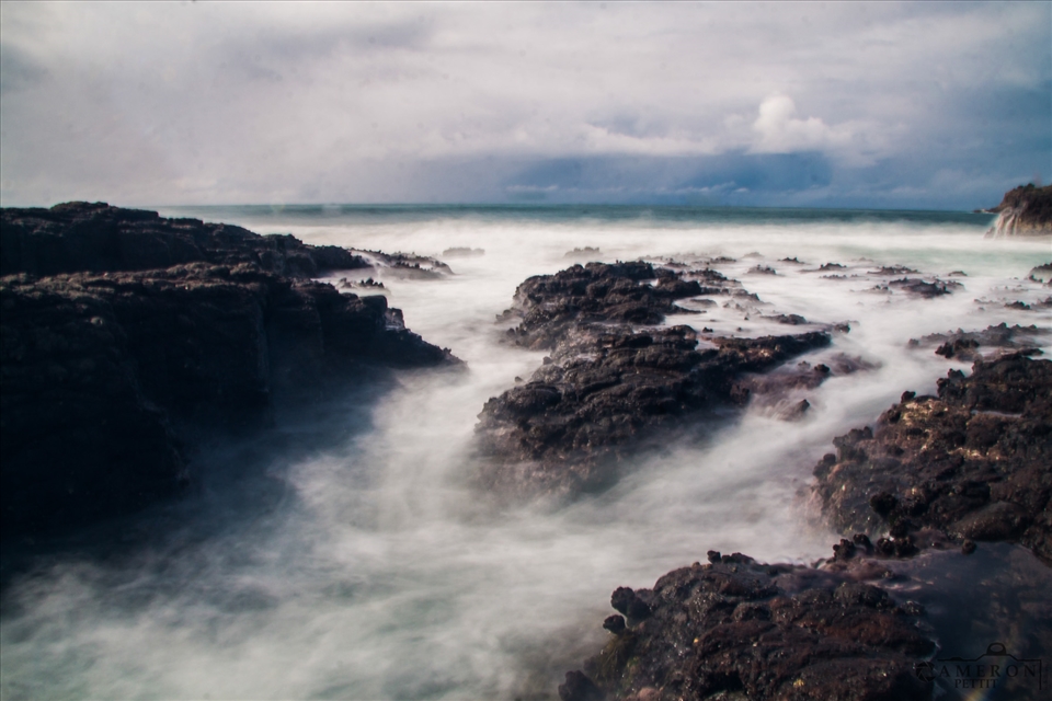 'Salty Sea' Was captured with my body in knee high gushing waters.