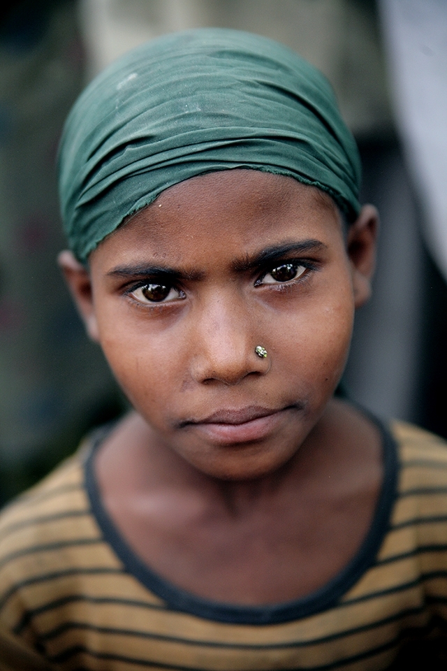 Most girls living in the slums of Delhi don't get the opportunity to go to school, she spends her days rummaging through rubbish heaps looking for anything of value. 