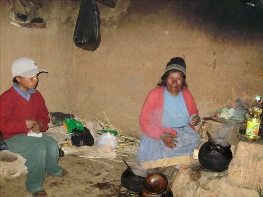 Mama Gilda in her kitchen