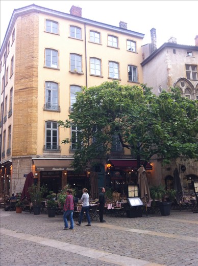 A cluster of 'bouchons' local eateries specialising mainly in offal really, they fed the working class back in the day.