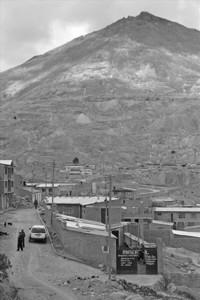 Cerro Rico, a mountain mined for it's silver, situated in Potosi, one of the highest cities in the world. 