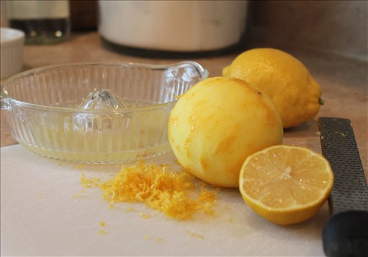 fresh lemon juice and zest are a must