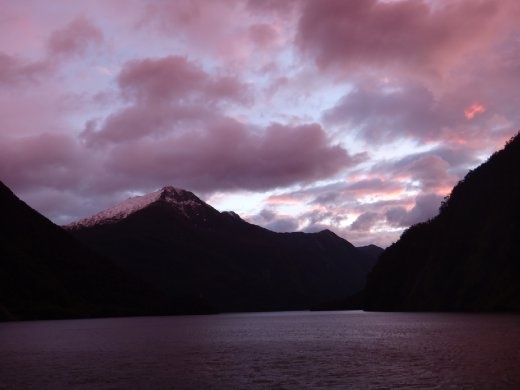 Sunset on Doubtful Sound