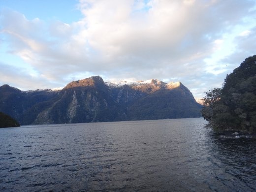 Sun rise on Doubtful Sound