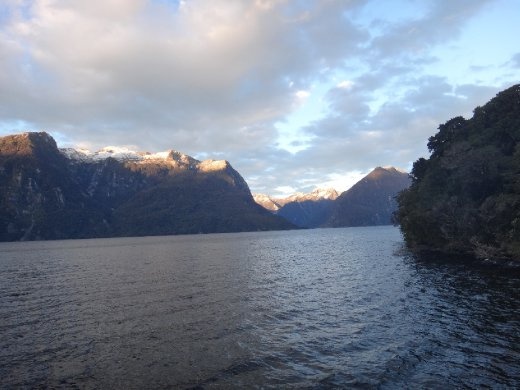 Sun rise on Doubtful Sound