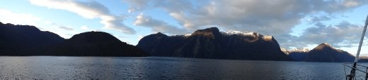 Sun rise on Doubtful Sound