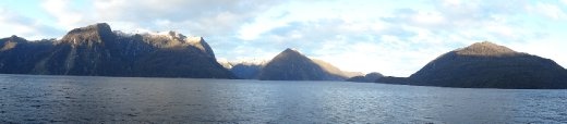 Sun rise on Doubtful Sound