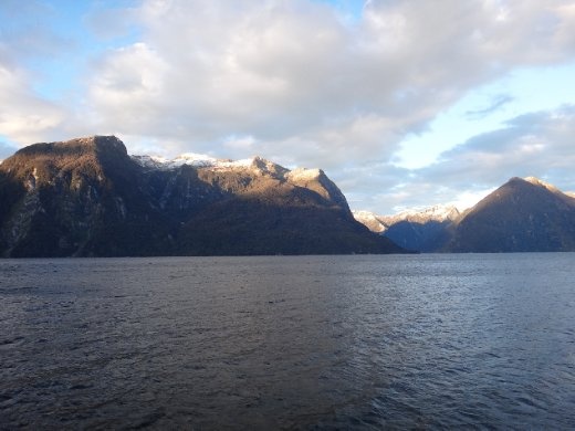 Sun rise on Doubtful Sound
