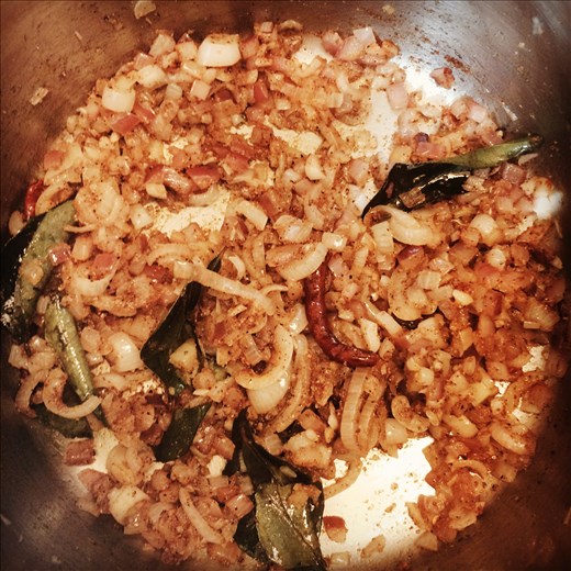 Onions & Spice w Curry Leaves