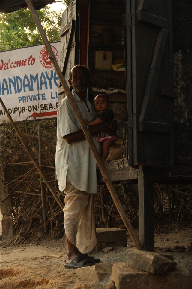 One has begun his life, the other about to end. The old support the new.