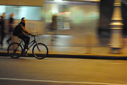 buisy weekday rushing home from work.