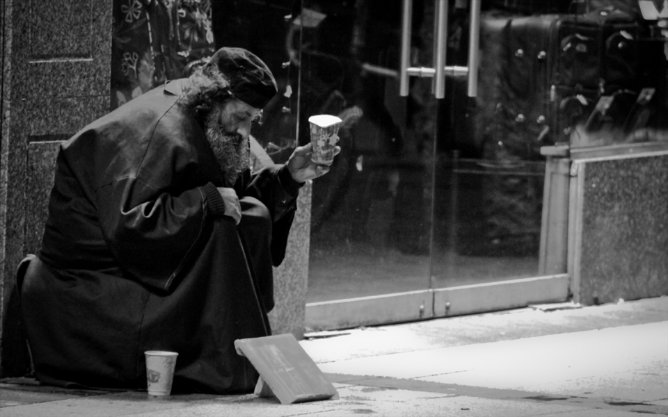 main streets and side streets of dublin you will always come across the poor and homless. I took this after i gave him a sandwich and a few euro.