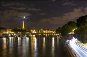 Finally the moon rises behind the Eiffel Tower and night gets going in Paris.: by carlospaillacar, Views[813]