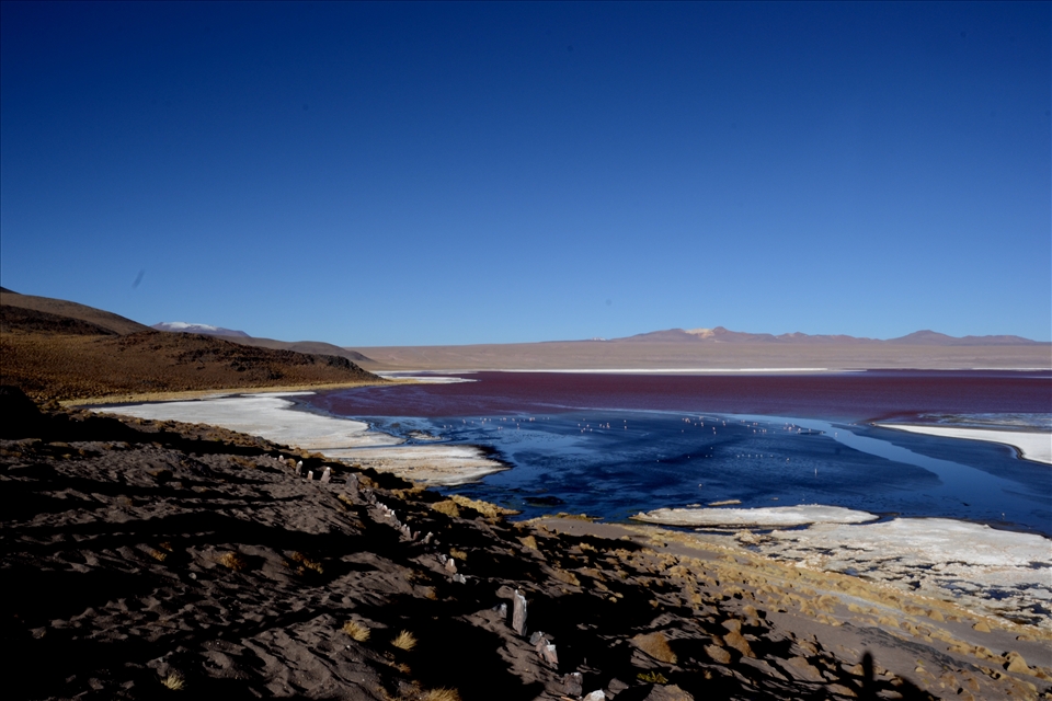 This beautiful lagoon acquires this amazing red colouring from a type of algae