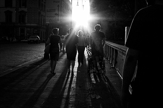 People walking in the street