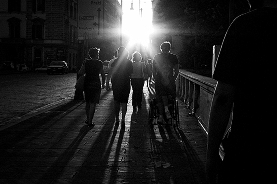 People walking in the street